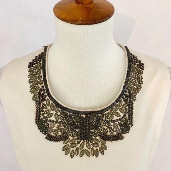 Ellavie Sleeveless Embellished Neckline Dress - Picture 4 of 10